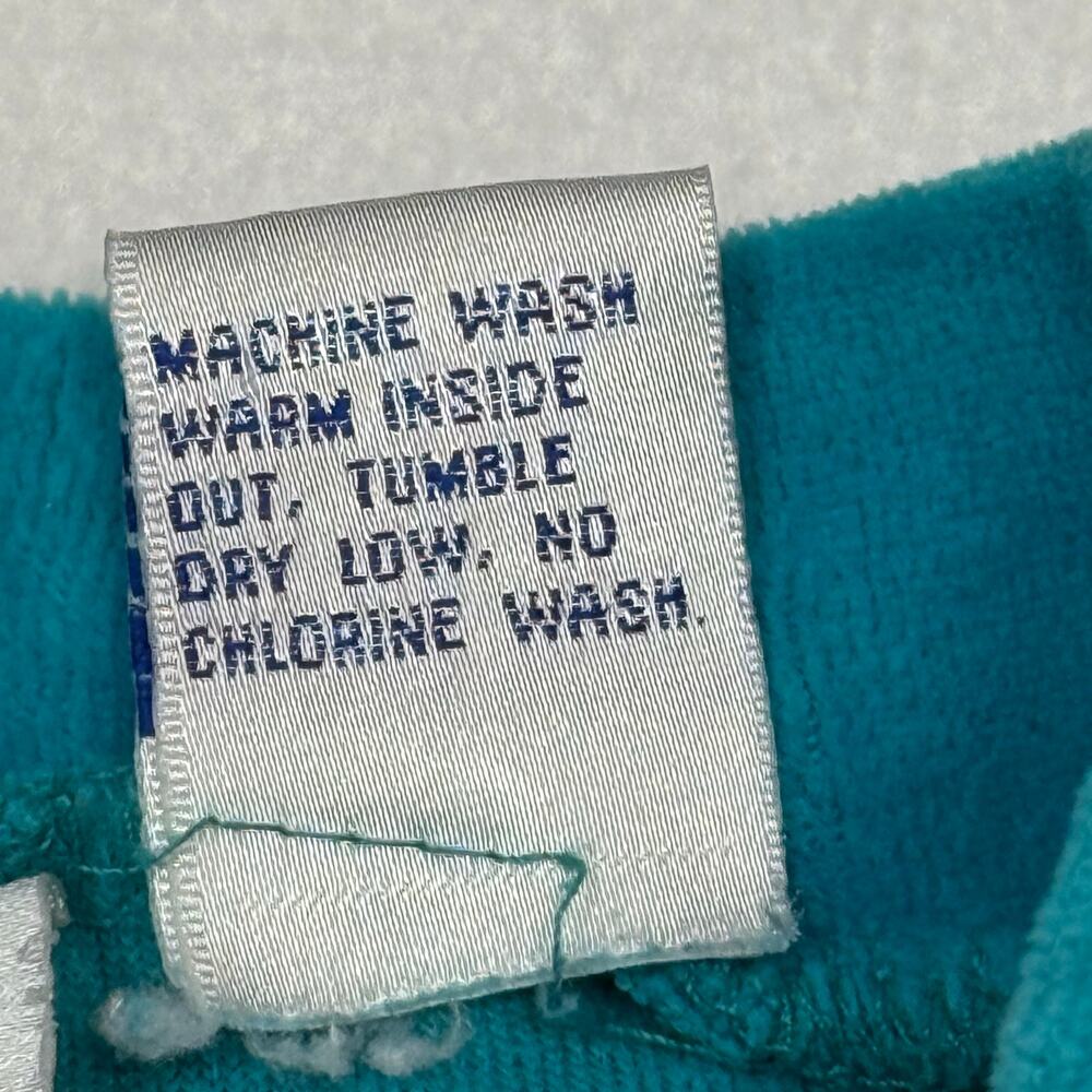 VTG Velour Tracksuit Set Teal Green Crown Fleur De Lis Embroidery Loungewear Med - Picture 9 of 11